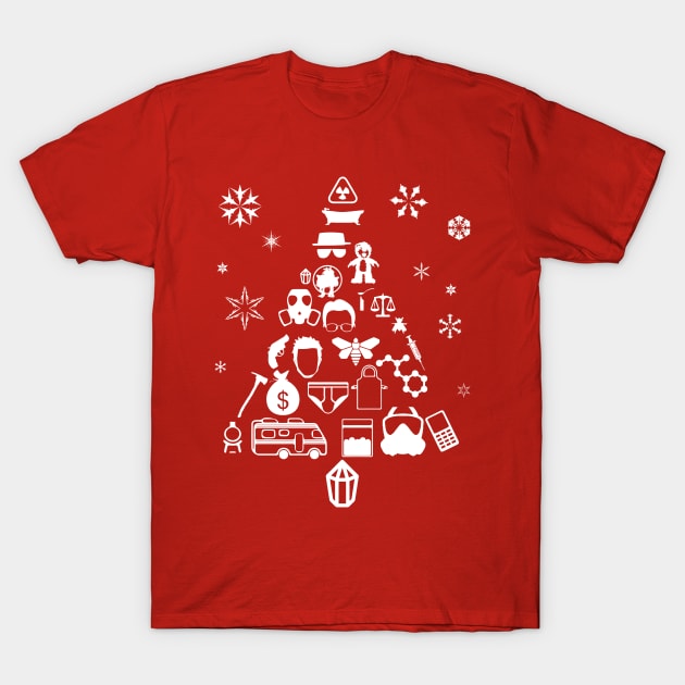 Xmas Tree Breaking Bad T-Shirt by Alisterny